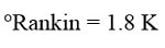 فرمول تبدیل کلوین به رانکین