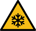 علامت خطر دمای پایین