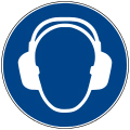 علامت ایمنی محافظت از گوش ها