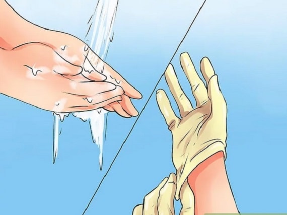 قبل از قرار دادن لگن، دست های خود را بشویید