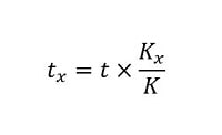 فرمول تبدیل زمان مورد نیاز برای سانتریفیوژهای مختلف