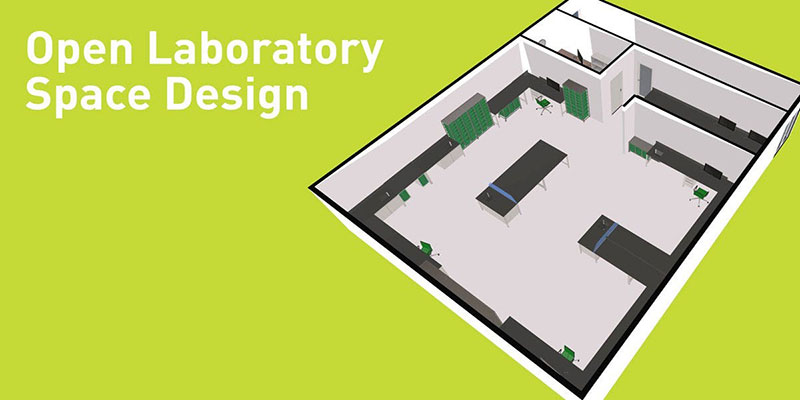 طراحی فضای آزمایشگاه- پلان باز