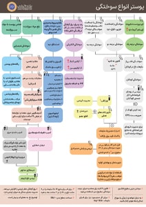 پوستر انواع سوختگی